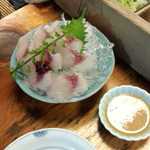 駒形どぜう - 鯉の洗い(1000円）