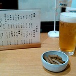 Torishin - 生ビール（中）　500円