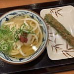 丸亀製麺 - 梅おろし冷かけ、ちくわ天【2019.5】