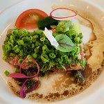 THE KOBECRUISE ルミナス神戸2 - インド産鮪のトリュフ風味、バルサミコヴィネグレットソース、結構美味しい！