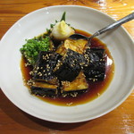 魚虎 - ナスビの揚げびたし 580円