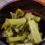 鮨匠 のむら - 葉ワサビ
      ついついお酒のアテで食べてしまいます。