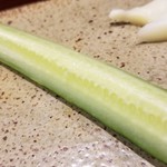 鮨匠 のむら - (30)胡瓜
      瑞々しい胡瓜で口をさっぱりとリフレッシュ。