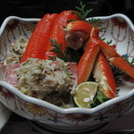 深谷温泉 元湯石屋 - カニの甘みが感じられ、なかなかおいしかった