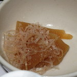 深谷温泉 元湯石屋 - かずのこは臭みがなく、かつお節の香りもあって食べやすい