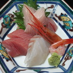 深谷温泉 元湯石屋 - お造りは、肉厚に切ってある。個人的には好き