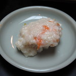 深谷温泉 元湯石屋 - 自家製のかぶらすし。野菜も地物が中心という。