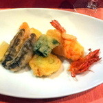 ラ･マンチーナ - フリットミスト（才巻きエビ・白子・ヤリイカ・目光・下仁田葱）