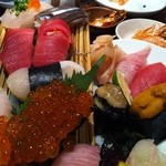 博多磯ぎよし - にぎり盛り合わせ♪