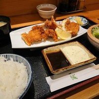 一誠 - 鱧フライ定食 1050円
