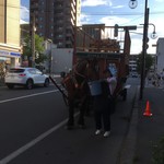 馬車BAR - お水飲んでます