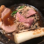 麺屋一燈 - 鴨そば＋鴨そぼろご飯