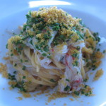 アーリア ディ タクボ - 北海道産 毛蟹と白菜のタリオリーニ サルデーニャ産 唐墨添え2