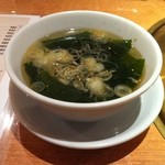 焼肉問屋 牛蔵 - ビビンバについてきたわかめスープ