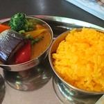 Indo No Raion - 野菜カレー、サフランライス