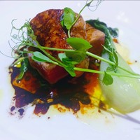 Fish Bank TOKYO - マグロとフォアグラのレアステーキ　バルサミコソース