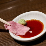 焼肉 大河 - 黒タンを刺身で