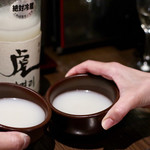 焼肉 大河 - 虎マッコリで乾杯〜♪