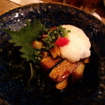 築地 本丸 - なすとろろポン酢？