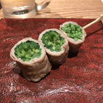 Hakata Yakitori Yasaimaki Motsunabe Katsugiya - かつぎやの野菜巻き。
                        美味し。