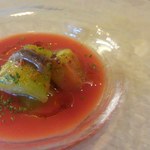 スペイン料理 アリオリ - 夏限定　焼きなすのガスパチョ