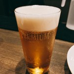 珍獣屋 - 生ビール(プレミアムモルツ)  500円