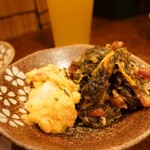 OKIRAKU - もずくの天ぷら♪