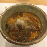 割烹 一楓 - 冷やし茶碗蒸し、ジュンサイ 大好きなジュンサイ。冷たいちゃん蒸しもいいですね。 のどごしがいい。