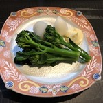 圭蔵 - 大山ブロッコリーとかぶの塩ゆで