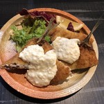 圭蔵 - 鯵フライの砂丘らっきょうタルタルソース