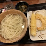 丸亀製麺 - 釜揚げ、天ぷら【2019.6】