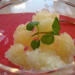 タカノフルーツパーラー - リンゴのグラニテ