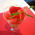 タカノフルーツパーラー - いちご入りエスプーマ