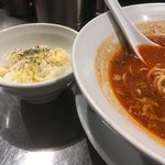 麺屋 愛心 - 追いリゾと担々麺