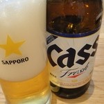 Ginza Minari - 韓国ビールのＣＡＳＳ（６００円）