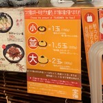 麺屋 空海 - つけ麺は選べる麺の量