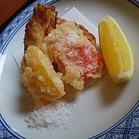 京料理 たん熊北店 Directed by M.Kurisu - ふぐ唐揚げと野菜の天婦羅