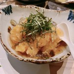 喜助 - 米ナスと海老のあんかけ