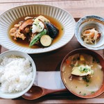 Wain Dokoro Oaji - 【平日ランチ】6月前半の半月替り「大山鶏と夏野菜の揚げだし」