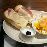 プロント - ハムチーズトーストセット：450円 (2019/5)