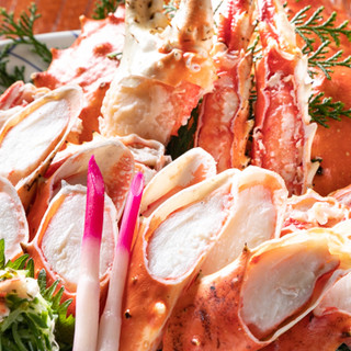 鮮度がよく美味しいかにで、お腹いっぱいに！