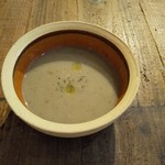 蔵庭 - ランチのスープ