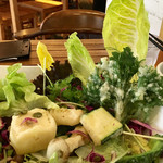 サンクスネイチャー - 39品目サラダ丼天ぷらトッピングランチ1,100円