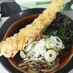 日栄軒 - アナゴ天そば￥550　バードアイアングル