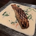 MILLE FIORI - サーモンの瞬間グリル ペルノのクリームソース（￥1700）