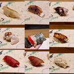 鮨旬美西川 - 握り