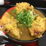 極楽うどん TKU - 鶏天カレーうどん（￥950）