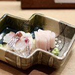 花いち - たちうお、鯛の霜降り