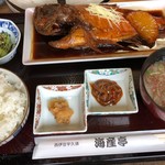 海産亭 - 金目鯛煮魚定食 1300円。