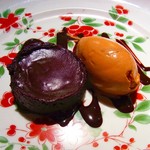 ル・ジャルダン・デ・サヴール - フォンダンショコラとキャラメルアイス
